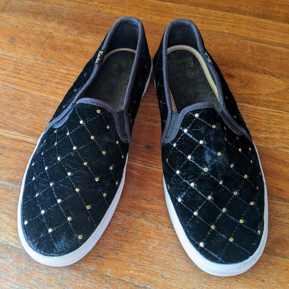 Keds x Kate Spade Quilted Velvet Double Decker Shoe women's 6 - Picture 2 of 4